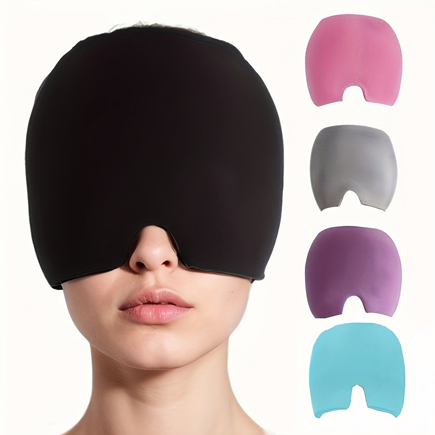 Reusable Cold Head Wrap with Adjustable Strap, Ice Pack for Head and Eyes, No Power Required