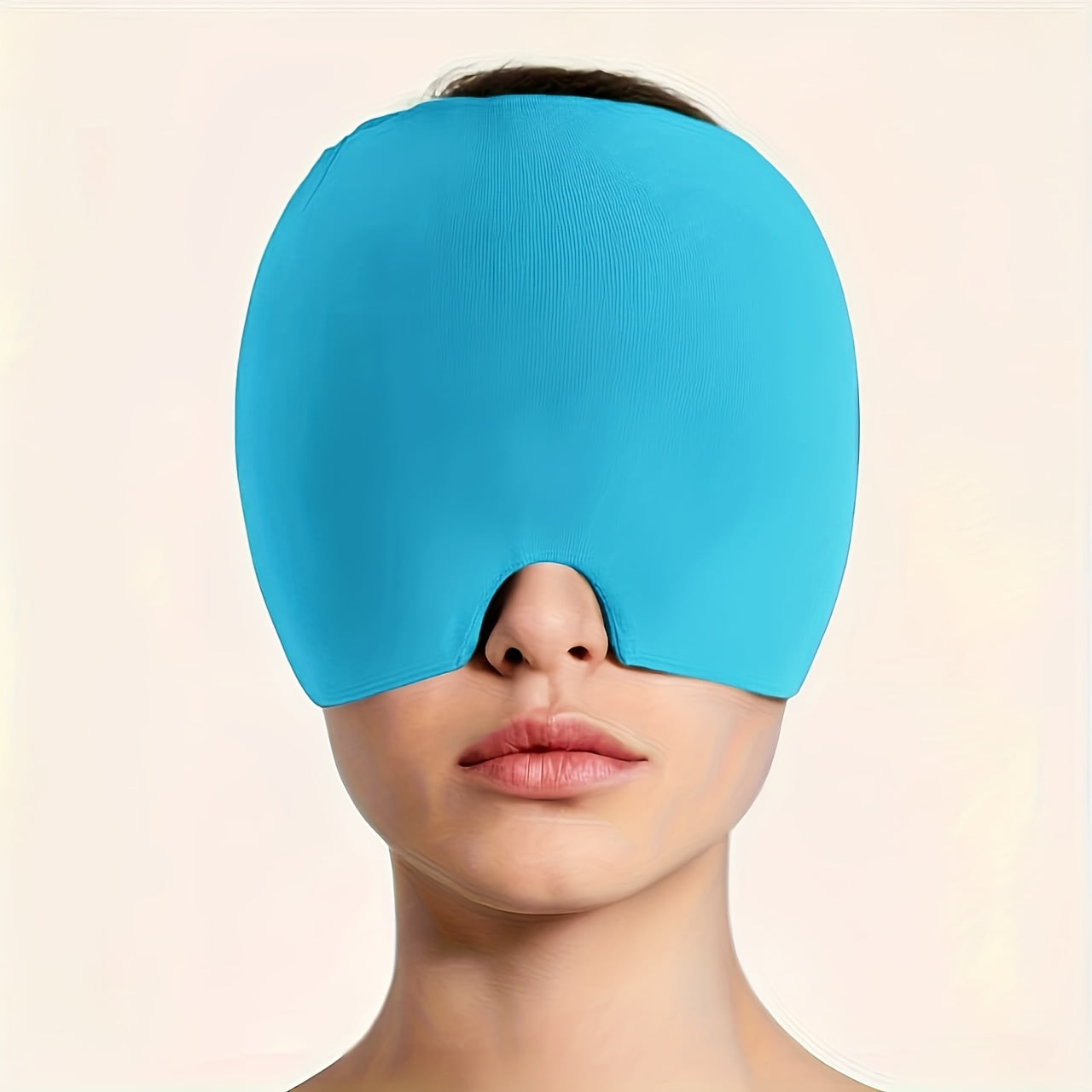 Reusable Cold Head Wrap with Adjustable Strap, Ice Pack for Head and Eyes, No Power Required