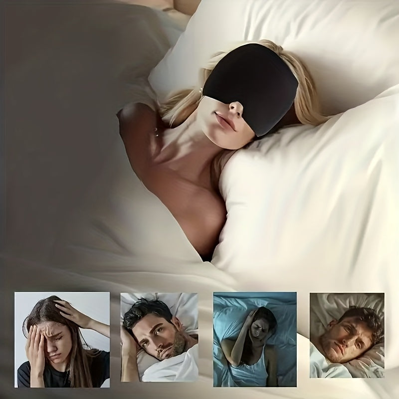 Reusable Cold Head Wrap with Adjustable Strap, Ice Pack for Head and Eyes, No Power Required